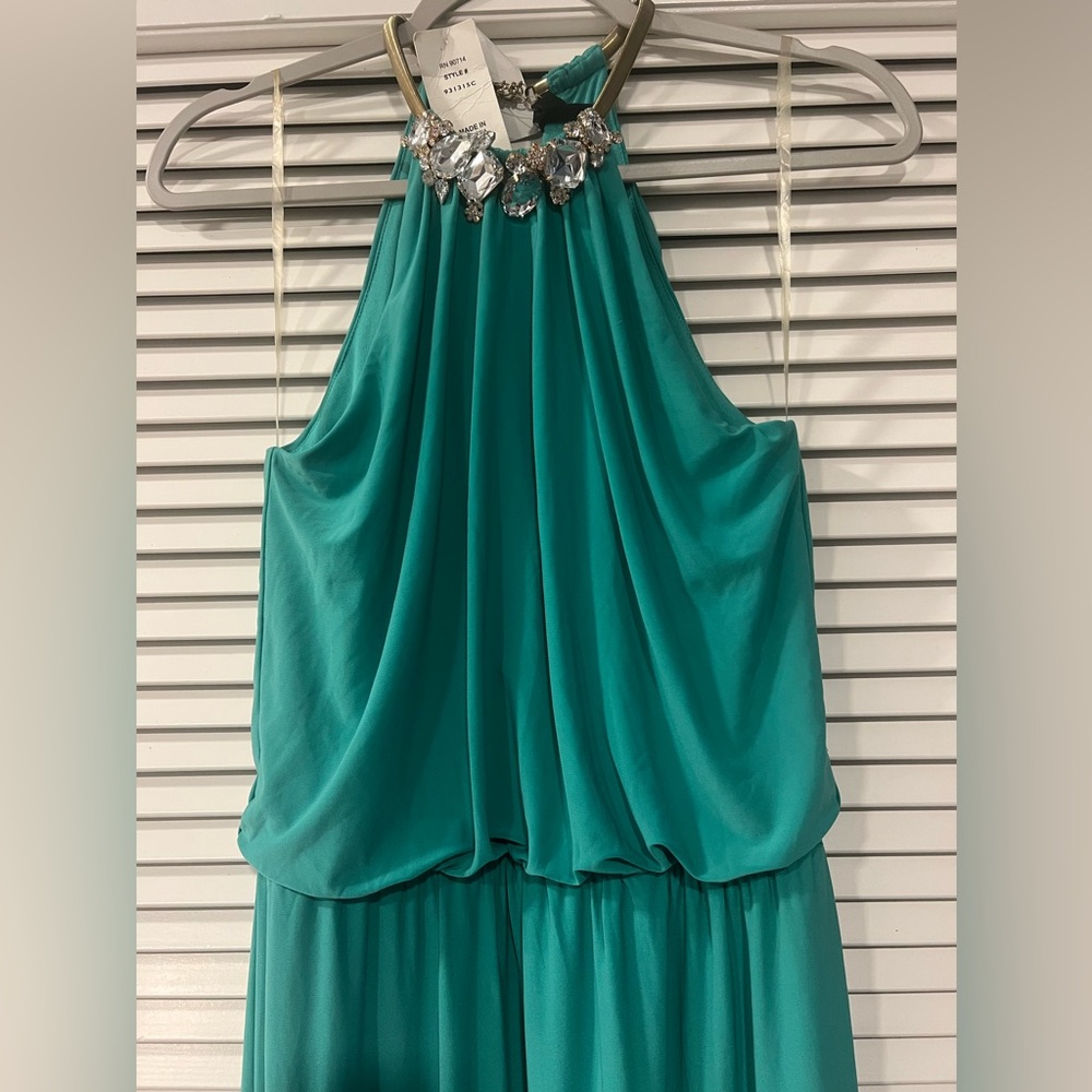 TEAL 🩱LONG DRESS - Picture 6 of 10